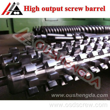 high output screw barrel with mixing head &barrier type